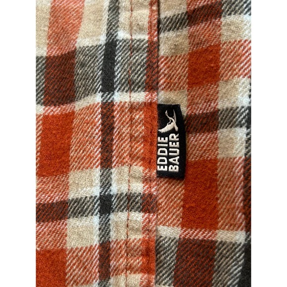 Eddie Bauer Mens Plaid Flannel Shirt Long Sleeve Button Up Big and Tall Size XXL - Picture 9 of 10